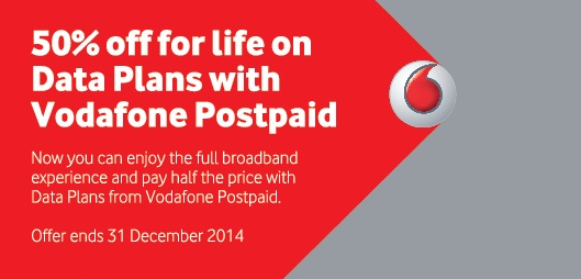 Vodafone announces unlimited data plan at half price for life