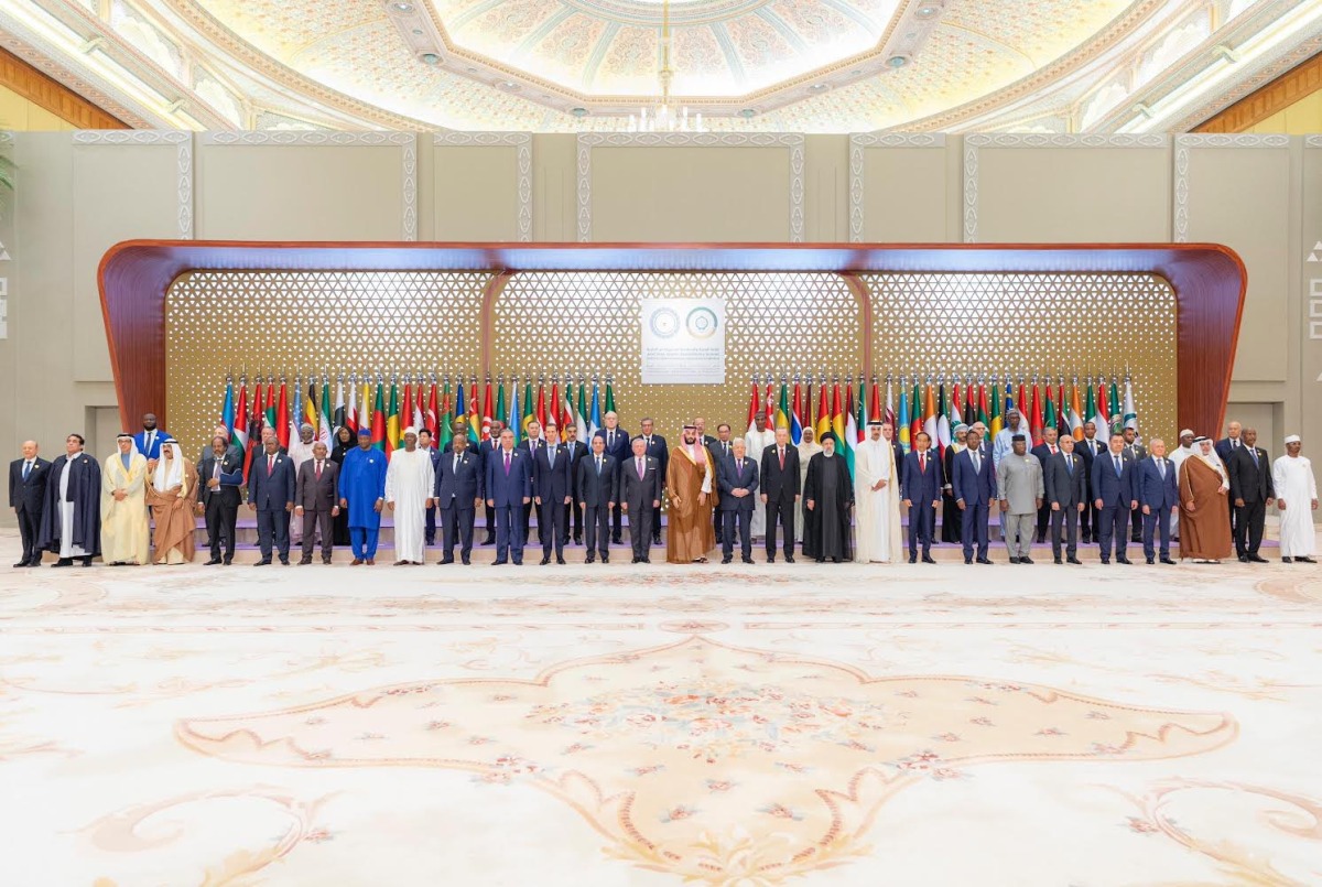 Qatar's Amir questions summit on how long will Israel act above international law?