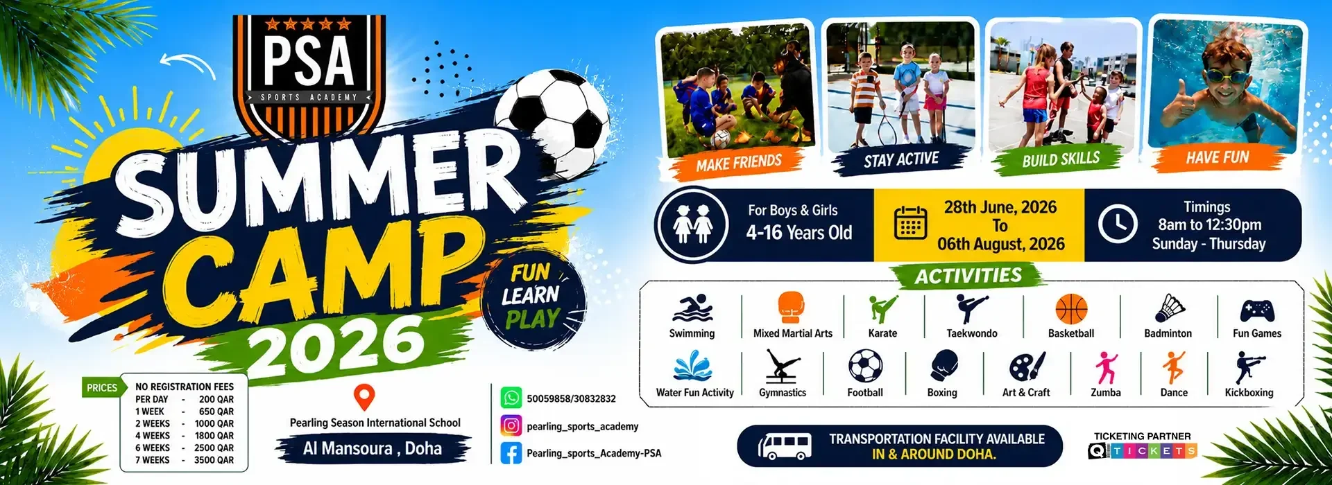 PSA Summer Camp 2026