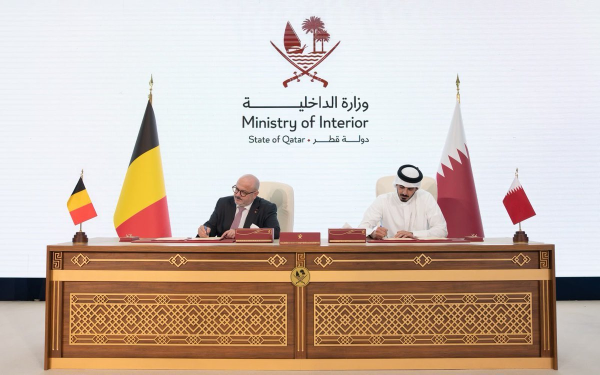 قطر وبلجيكا توقعان اتفاقية تعاون شرطي خلال معرض ميليبـول قطر 2026
